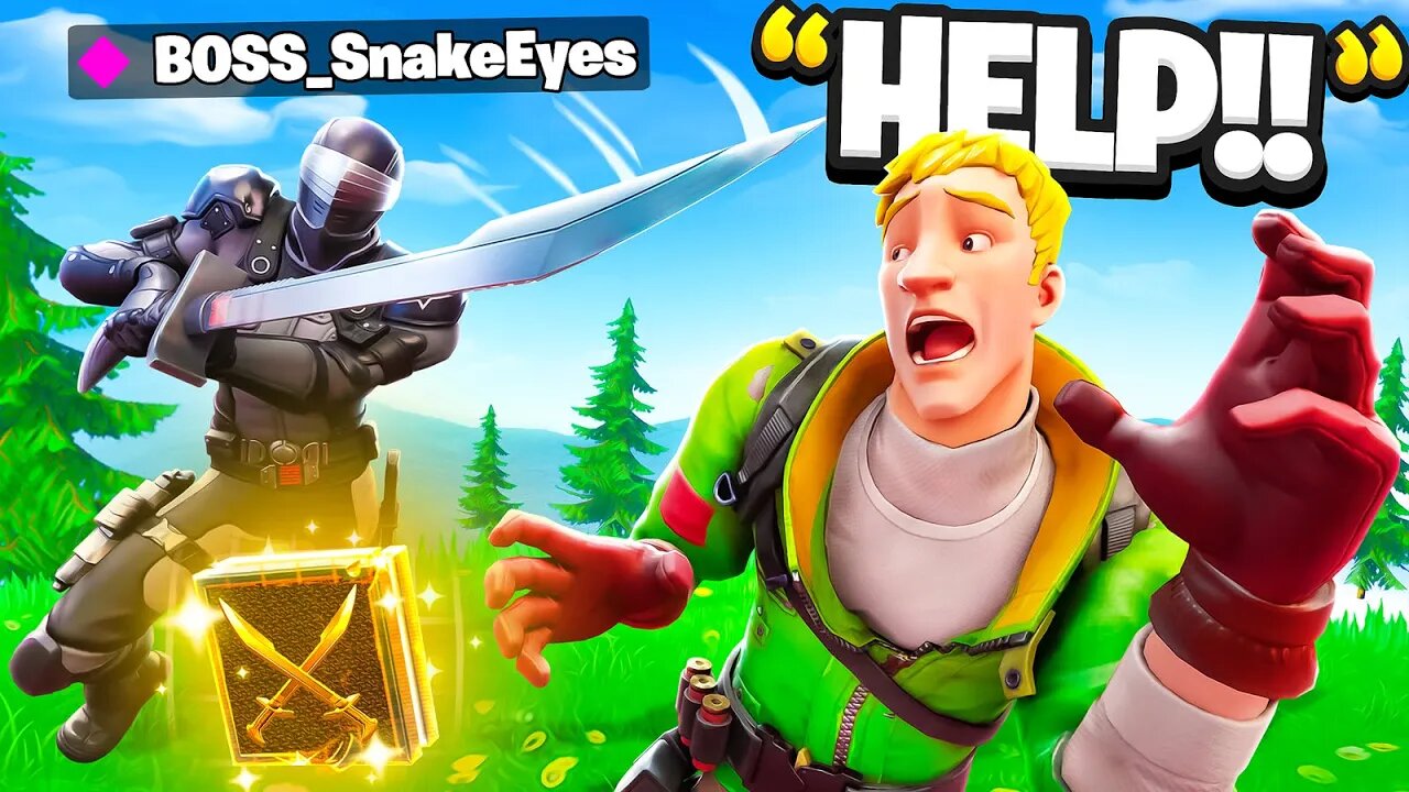 I Pretended To Be BOSS Snake Eyes.. (Fortnite)