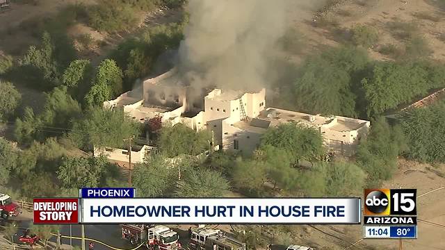 FD: Resident taken to hospital after fire at south Phoenix home