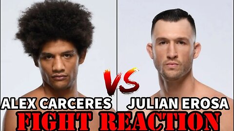 ALEX CARCERES VS JULIAN EROSA(FIGHT REACTION)!!!