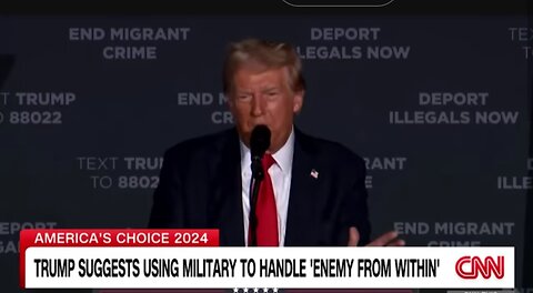 Trump suggests military action against 'enemy from within' during Fox News interview