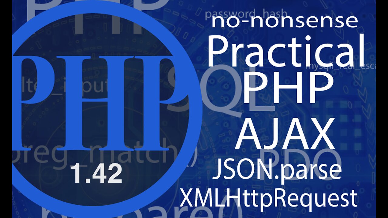 video #42 - Advance PHP | Just AJAX