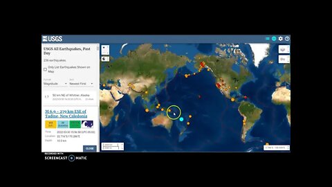 6.9 Magnitude Earthquake Hits New Caledonia March 30th 2022!
