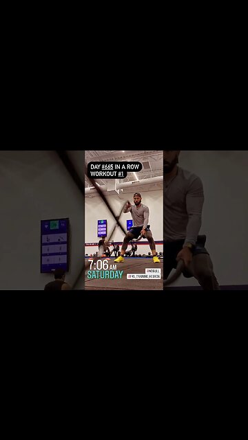 Day #665 in a row of working out ✅ #fitness #athlete #streak #shorts