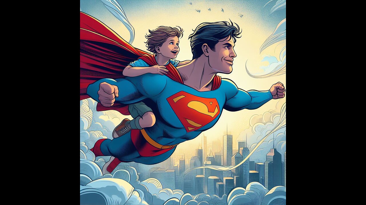 "Superman's Heartwarming Day: An Unforgettable Adventure with a Superhero Friend"