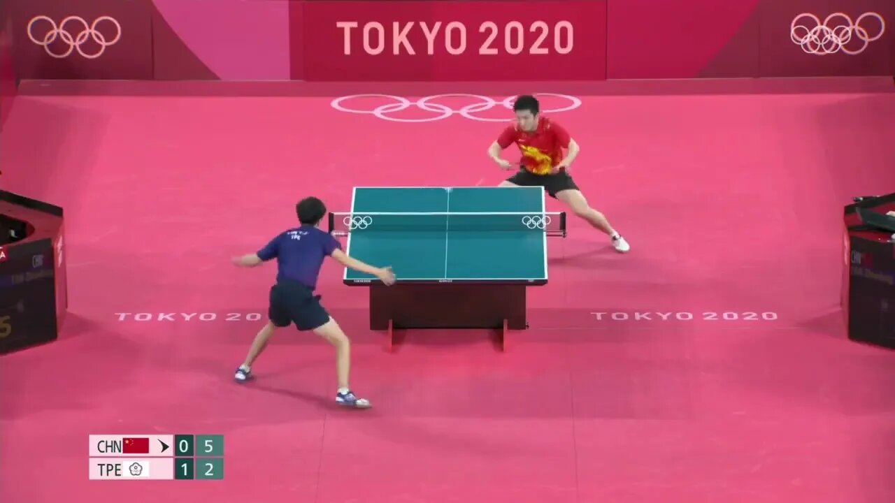 Fan Zhendong vs Lin Yun Ju SF Tokyo 2020 Olympic Highlights 6