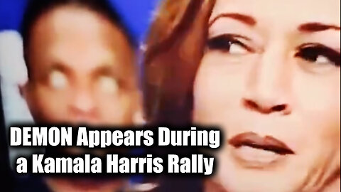 SHOCK! DEMON Appears During a Kamala Harris Rally