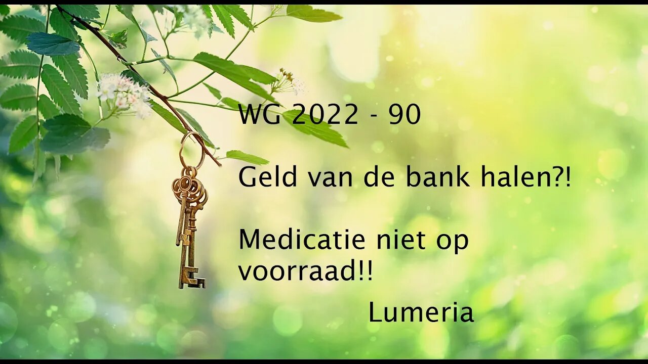 WG2022 90 Update banken en wat te doen? Heb jij nog voldoende Medicatie?