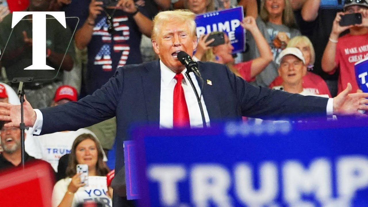 LIVE: Donald Trump hosts MAGA rally in North Carolina