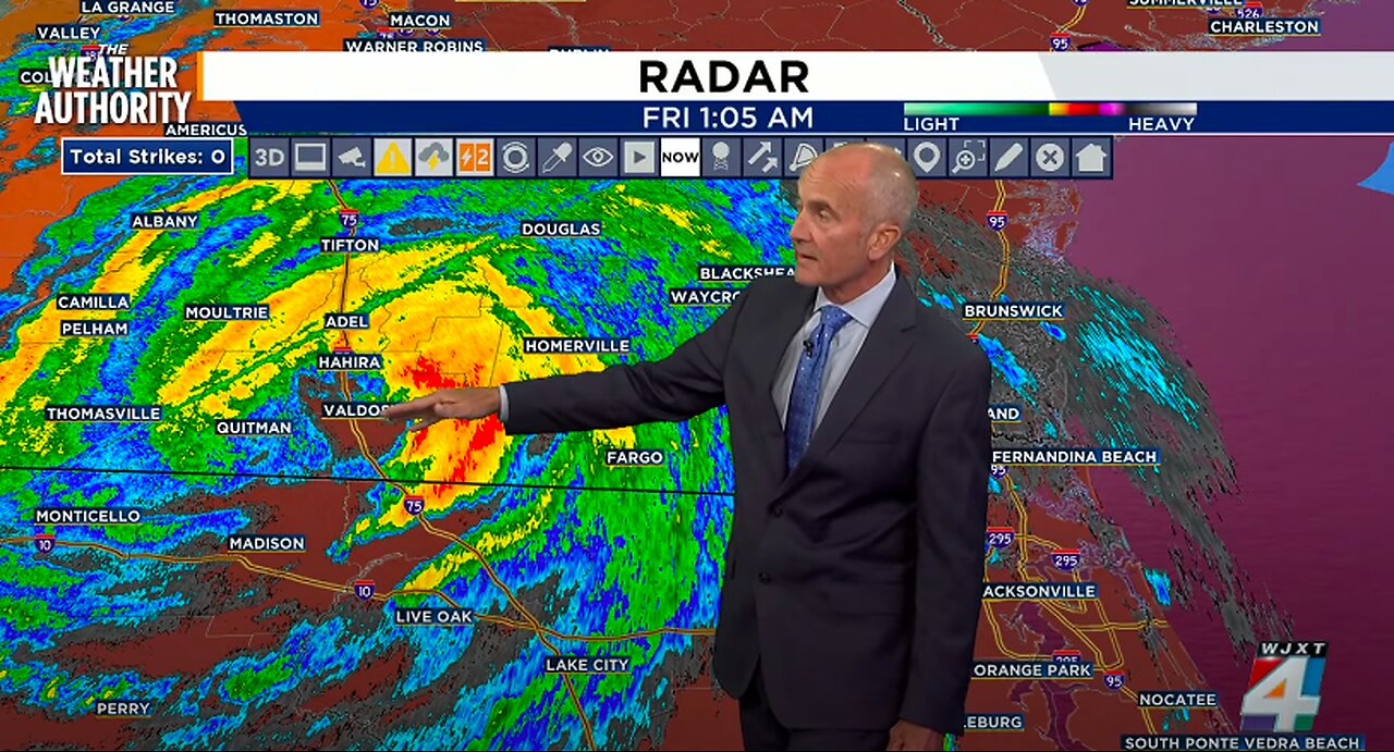 Richard gives update at 1 a.m. on conditions from Hurricane Helene