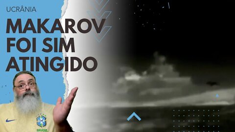 VISÃO dos DRONES AQUÁTICOS confirma que NAVIO ALMIRANTE MAKAROV foi sim ATINGIDO no ATAQUE de ONTEM