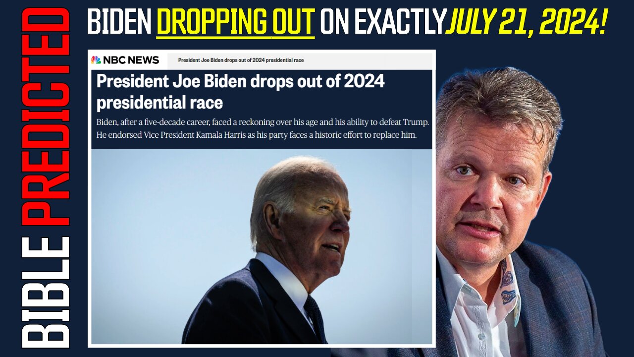 Daniel 12:7 - PREDICTED Biden would DROP OUT on EXACTLY July 21, 2024!!! Biblical Timing - Bo Polny