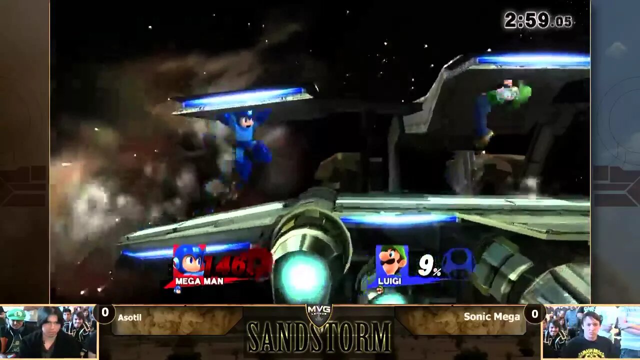 MVG Sandstorm: Singles - Asotil (Luigi) vs. Sonic Mega (Mega Man)