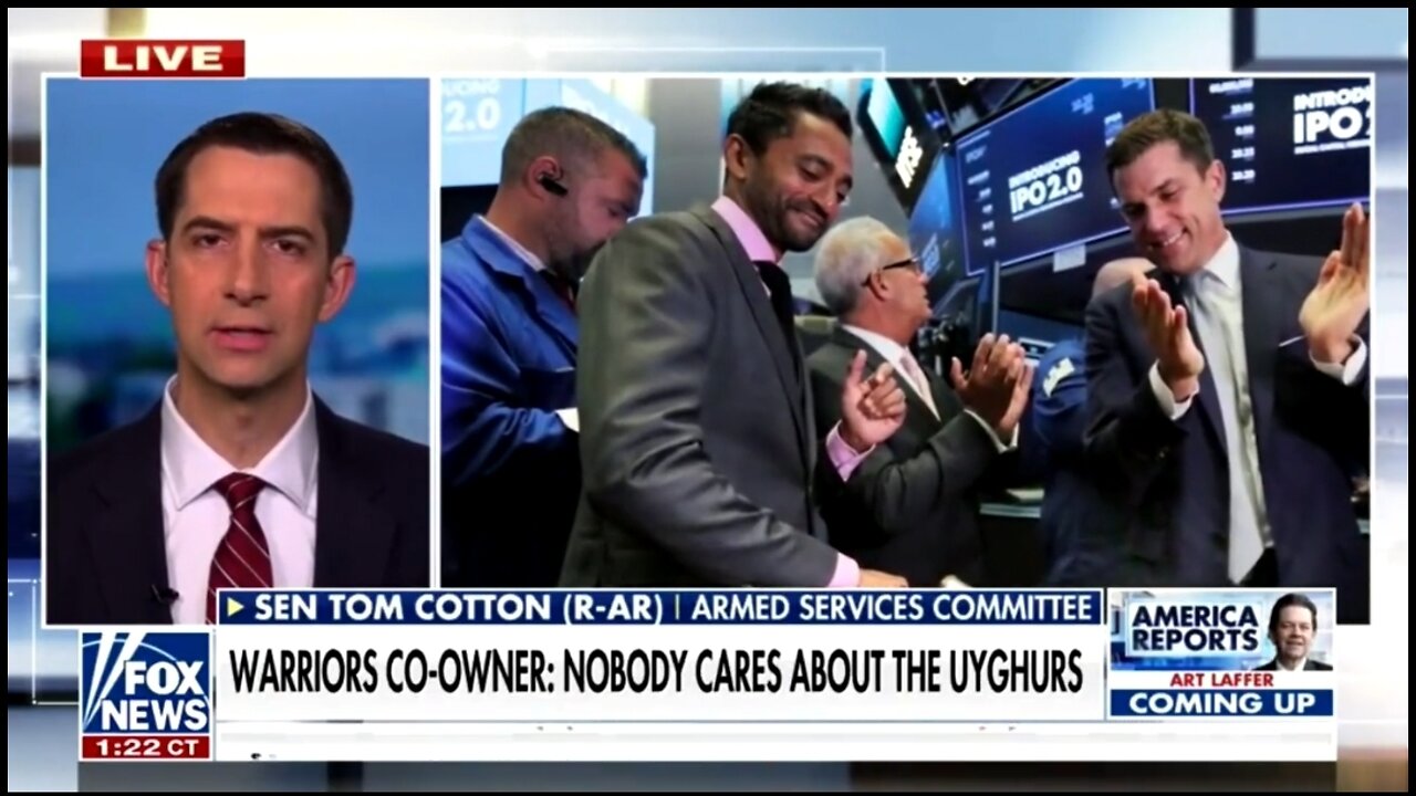 Sen Cotton Slams Woke Owner Who Doesn’t Care About Uyghur Genocide: Putting Profits Over Principle