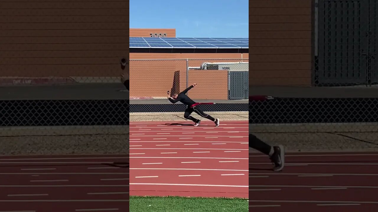 Heavy resisted pulls for early acceleration. #sprinting #speedtraining