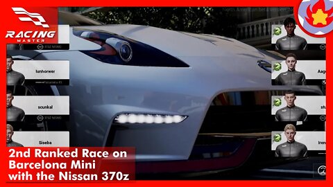 2nd Ranked Race on Barcelona Mini with the Nissan 370z | Racing Master