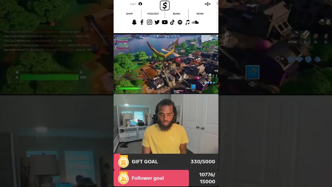 Rock Mercury Plays Fortnight on tiktok Live with Rockers and Mercurians #fortnitebattleroyale