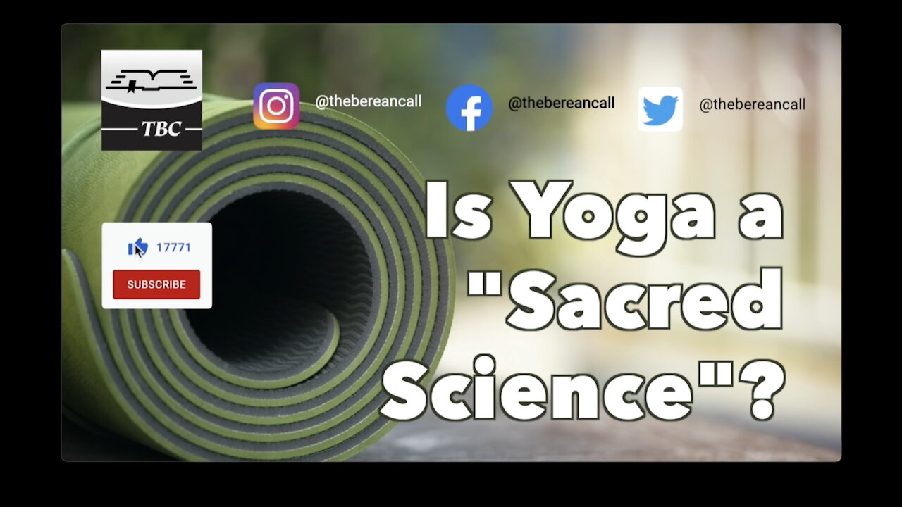 Is Yoga a "Sacred Science"?