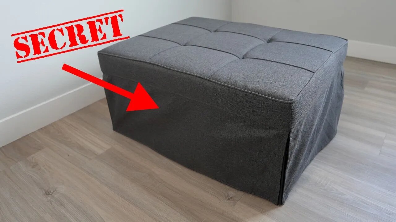 This plain-looking ottoman has SECRET features