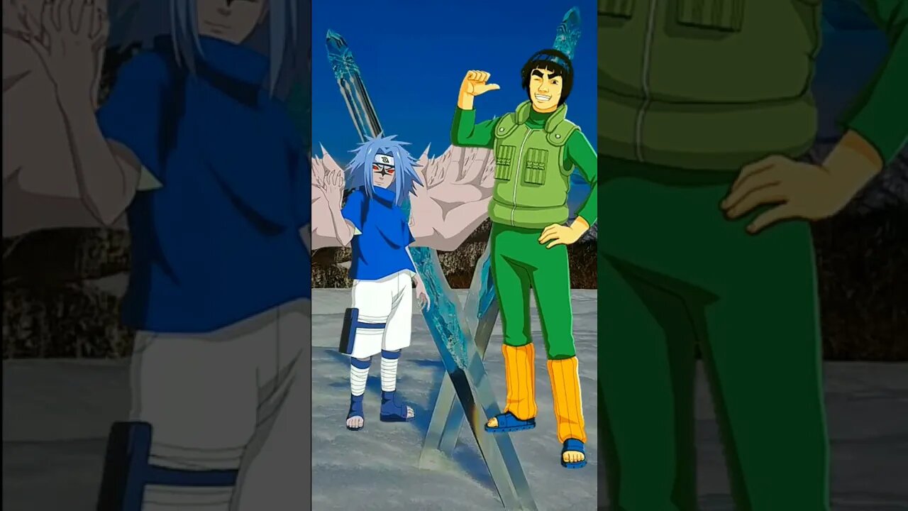 WHO IS STRONGEST?? SASUKE VS GUY.#shorts