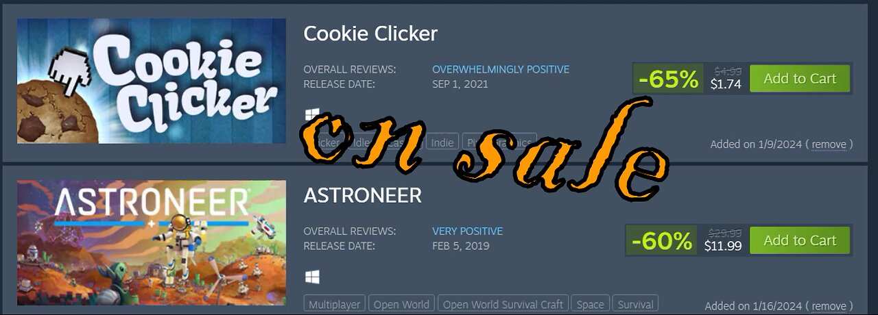 it is on sale but for how long