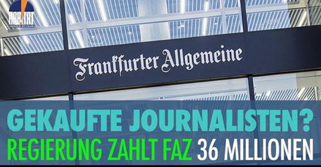 VON PREMIUM ZU PROPAGANDA: Die traurige Geschichte der FAZ - Früher Flaggschiff, heute Sprachrohr