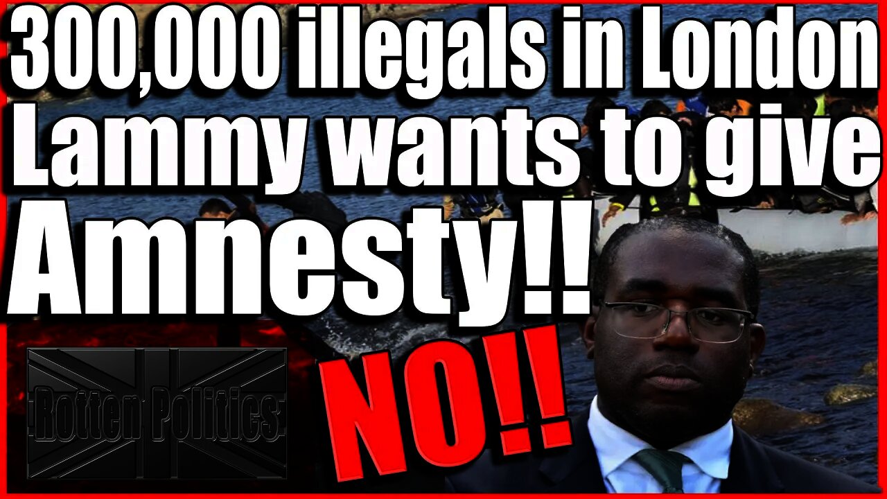 David Lammy wants to give 300 000 illegals amnesty