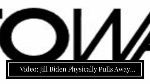 Video: Jill Biden Physically Pulls Away ‘Stuck’ Joe From Reporters
