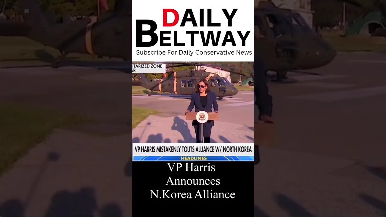 Vice President Kamala Harris Touts Alliance with North Korea #shorts #shortsvideo