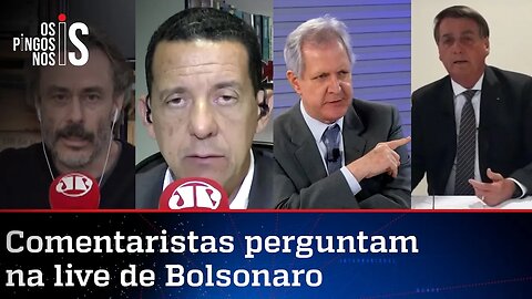 EXCLUSIVO: Entrevista durante a live de Jair Bolsonaro de 20/08/20