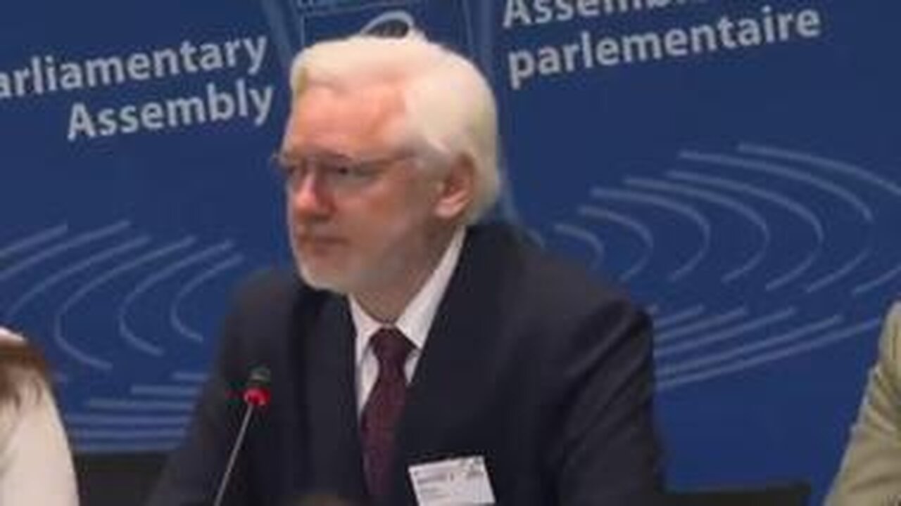 JULIAN ASSANGE SPEAKS AT THE COUNCIL OF EUROPE