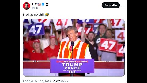 Trump delivers remarks to reporters in Wisconsin while in a garbage truck