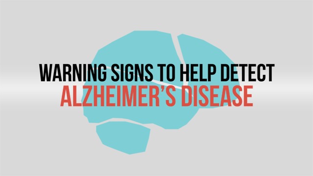 Warning signs to help detect Alzheimer's disease