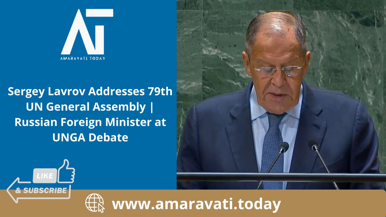 Sergey Lavrov Addresses 79th UN General Assembly | Russian Foreign Minister at UNGA Debate