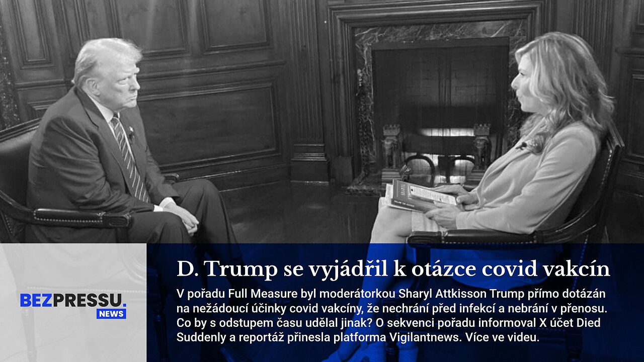 D. Trump se vyjádřil k otázce covid vakcín