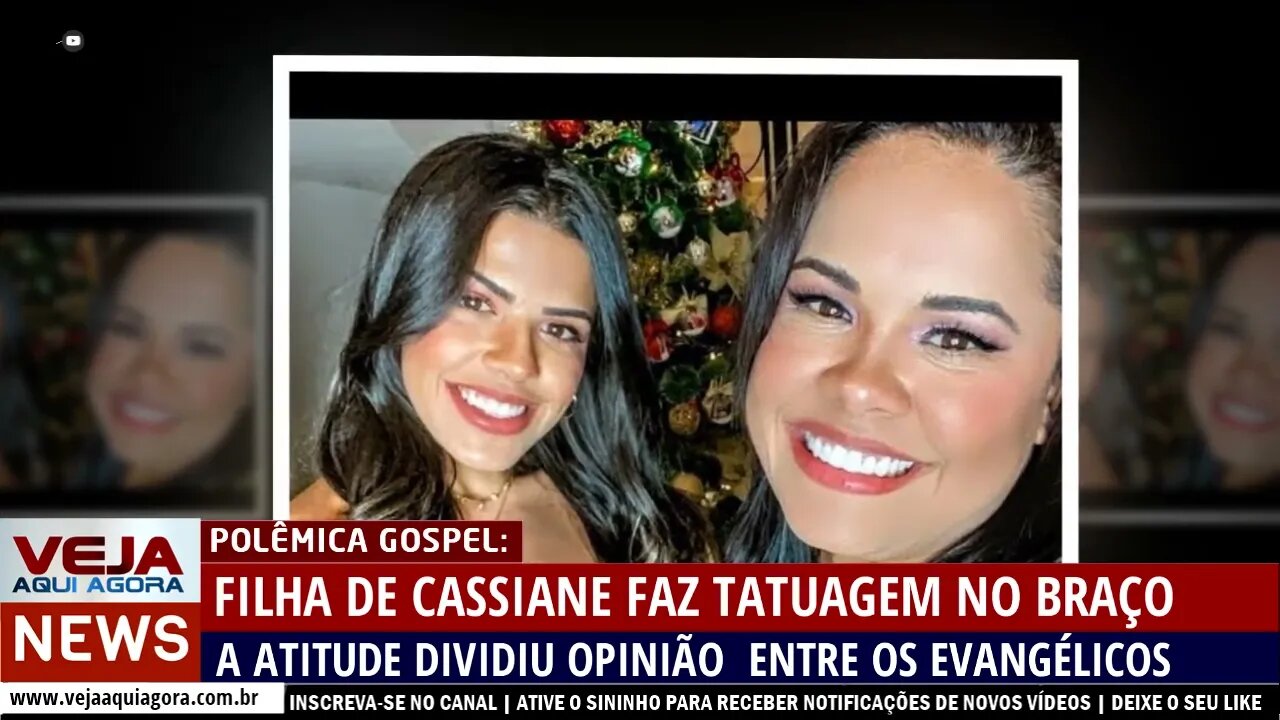 FILHA DE CASSIANE FAZ TATUAGEM NO CORPO E DIVIDE OPINIÃO DOS EVANGÉLICOS