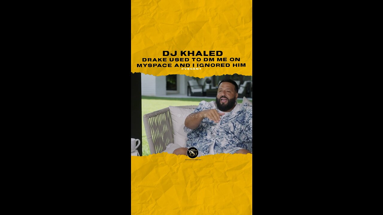 @djkhaled - @champagnepapi used to dm me on #myspace and I ignored him.