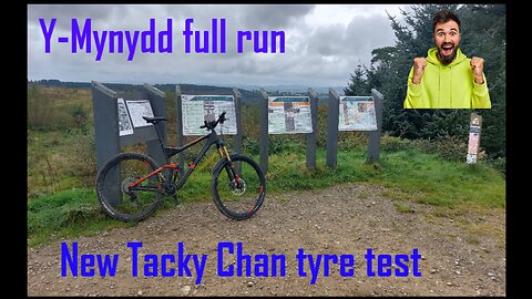 Y-Mynydd Black Trail at Cwmcarn Mountain bike in Wales.