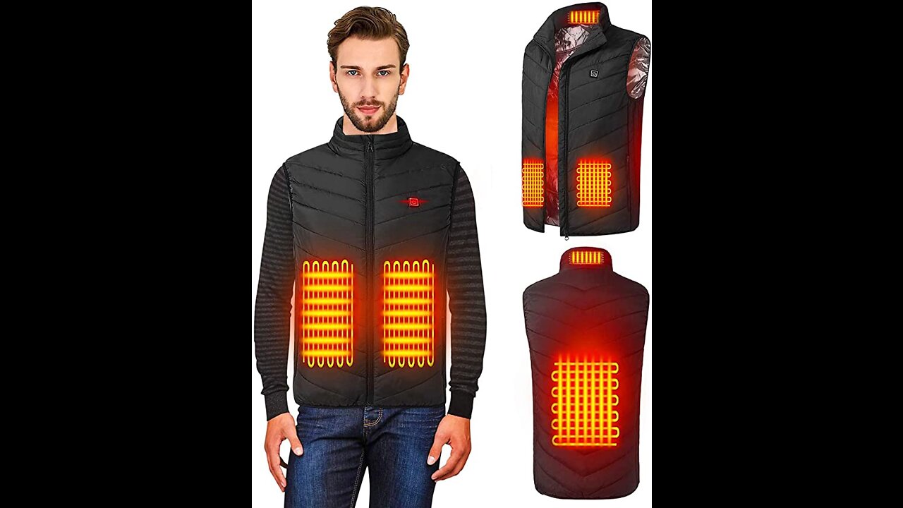 Unisex Heated Vest for Men & women, Lightweight USB Electric Heated Jacket