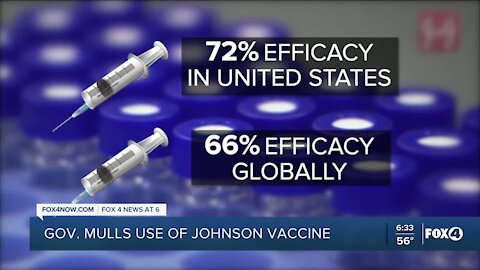 Governor decicing on use of Johnson and Johnson vaccine