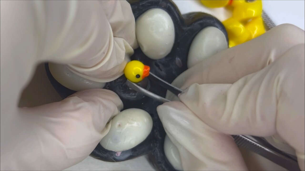 Mochi Cats Paw & Duck ASMR #satisfying #pimplepopping #visualasmr