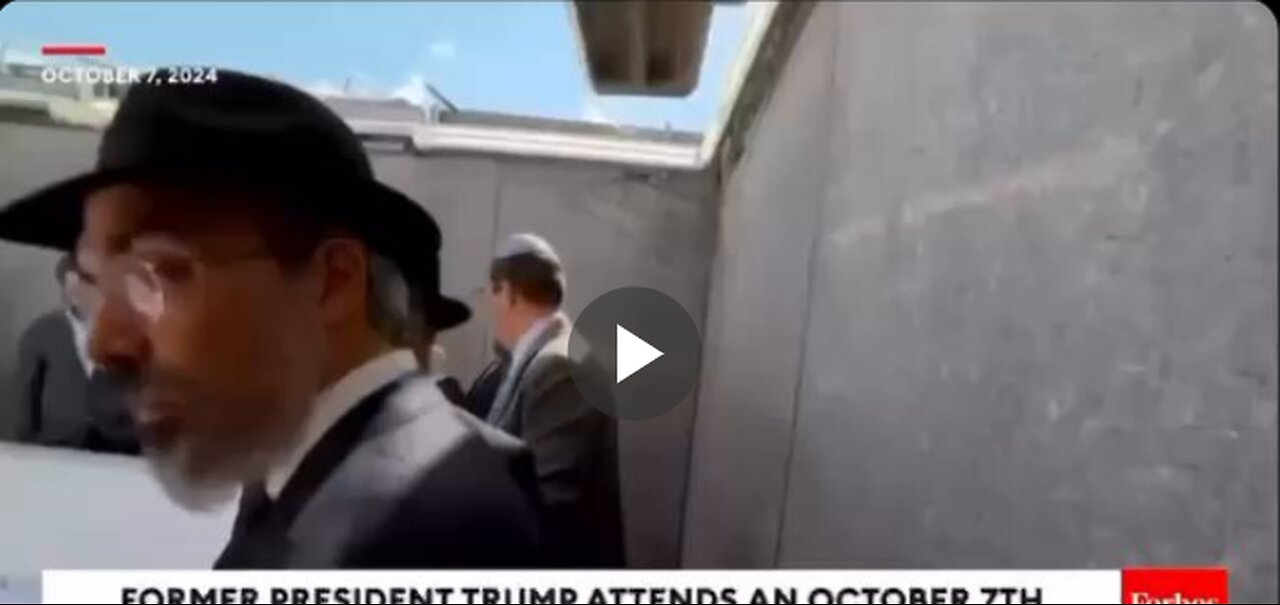 Trump attends an October 7th memorial event in Queens, New York.