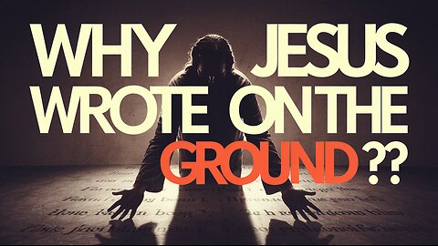 Why Did Jesus Write on the Ground? 🤯 Uncover the Hidden Message! #Jesus #BibleMysteries #Faith #God