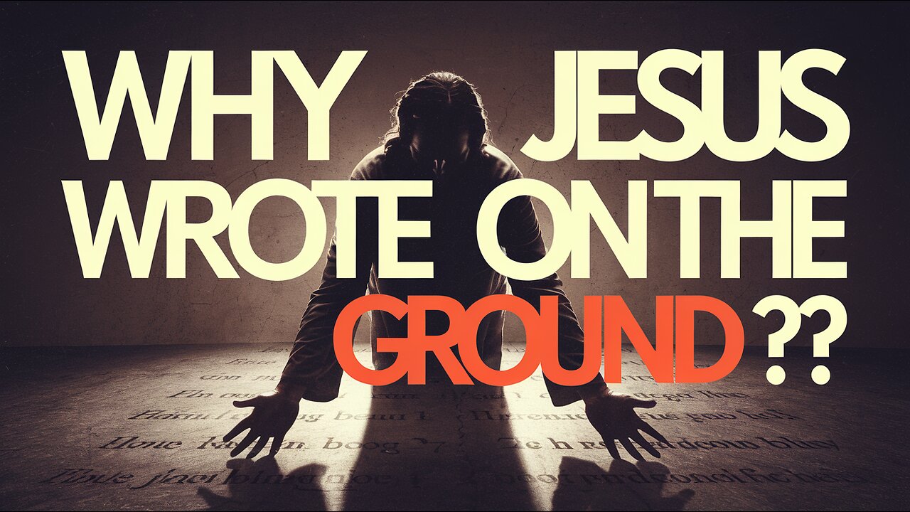 Why Did Jesus Write on the Ground? 🤯 Uncover the Hidden Message! #Jesus #BibleMysteries #Faith #God