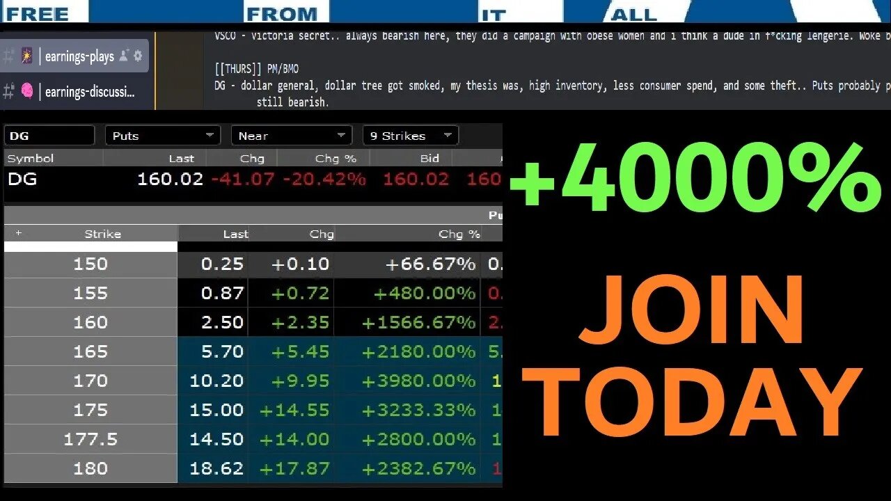 $DG MOASS WE WIN IN BOTH DIRECTIONS! 4000% RETURN! $AMC / ALL RETAIL TRADERS WHAT ARE YOU WAITING 4?