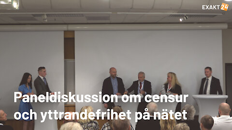 Paneldiskussion om censur och yttrandefrihet på nätet