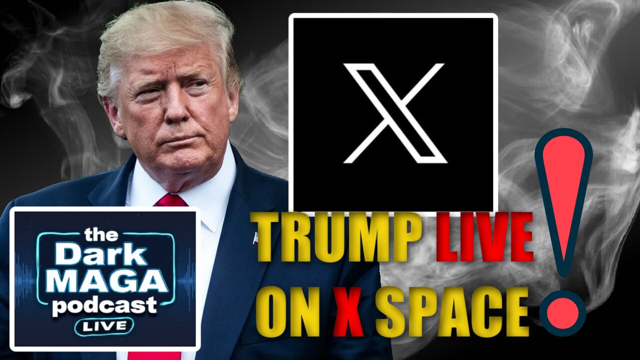 TRUMP X SPACE LIVE REACTION | DARK MAGA LIVE