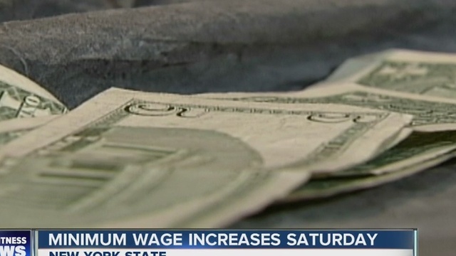 New York's minimum wage will increase on Saturday