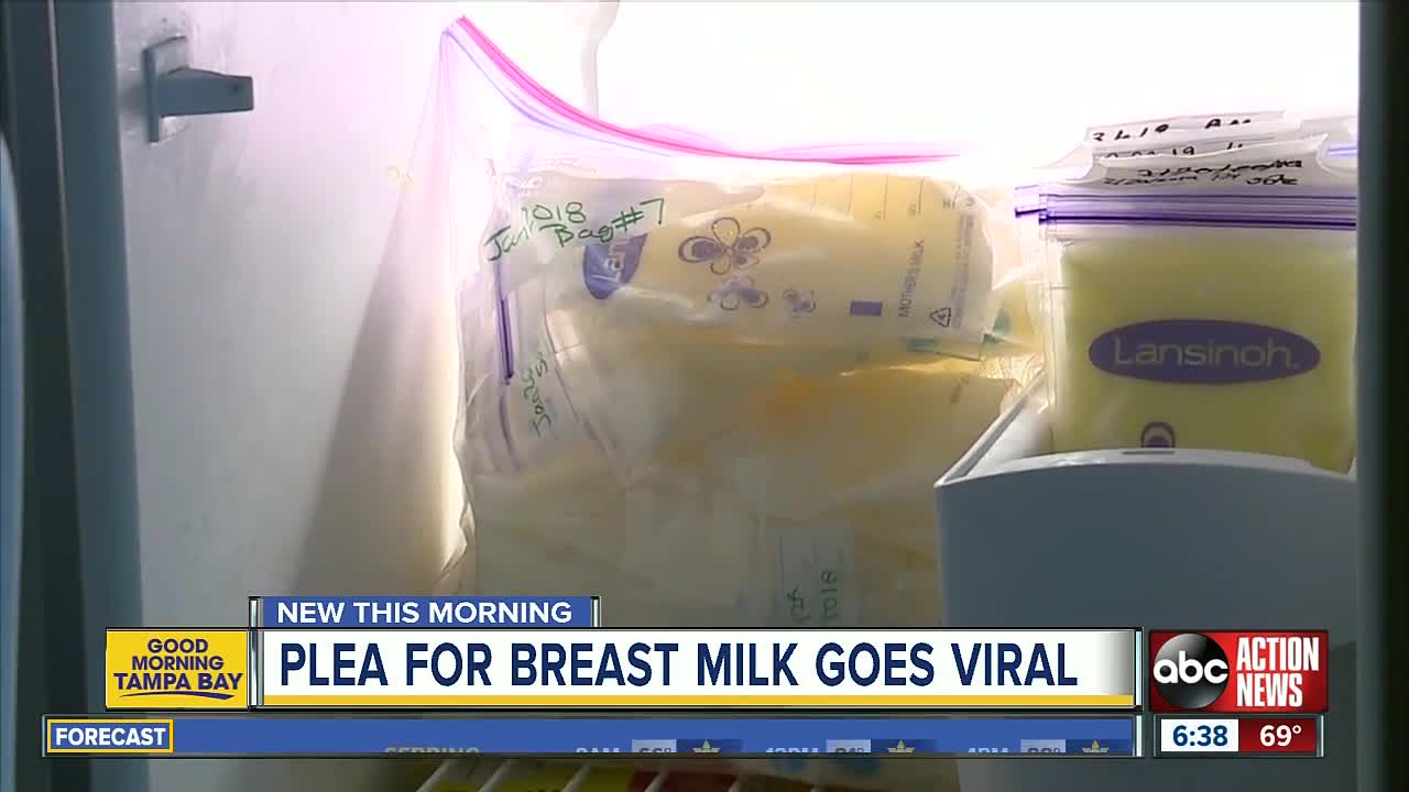 St. Pete mom battling cancer turns to Facebook to find breast milk donations