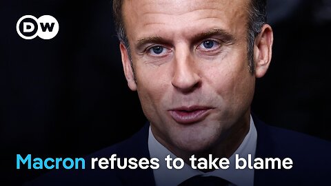 Macron blames alliance of 'extreme left and extreme right' for government collapse | DW News