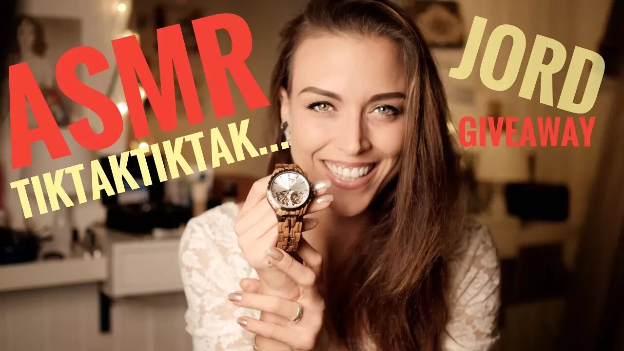 ASMR Gina Carla 🕰 TikTakTikTak! Soft Whispering! GIVEAWAY Automatic JORD Wood Watch!